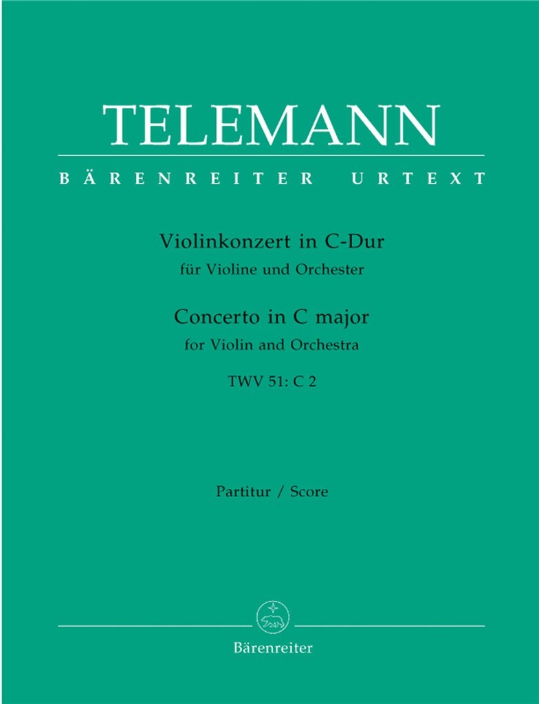 Concerto for Violin and Orchestra C Maj TWV 51:C2